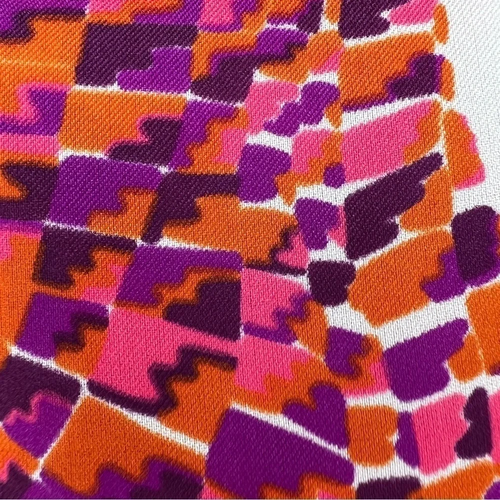 Vintage Set Of 3 Scarves Pink Purple White Polka Dot Paisley Colorful Hair